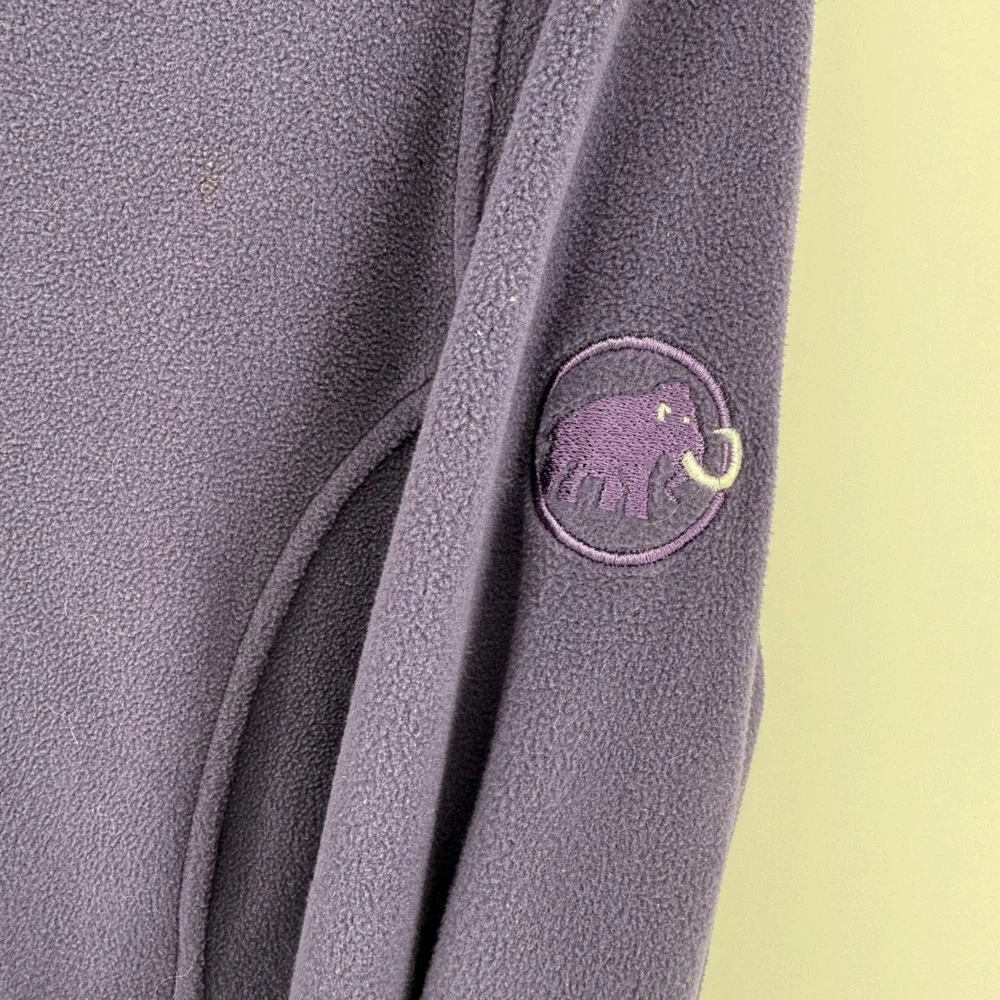 Mammut Womens Purple‎ Tecnopile Fleece Quarter Zip Pullover Sweater 1040-00130 L
